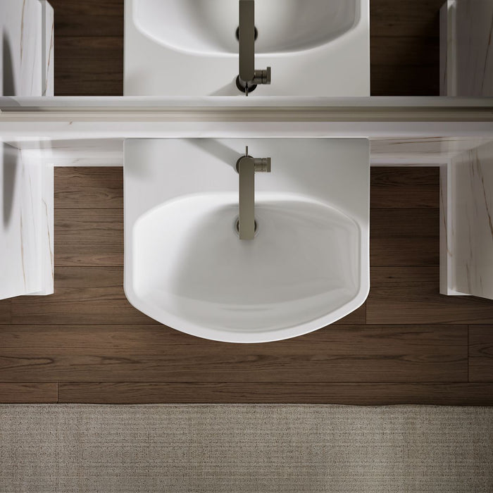 KOHLER K-2362-1 Cimarron 22-3/4" rectangular pedestal bathroom sink
