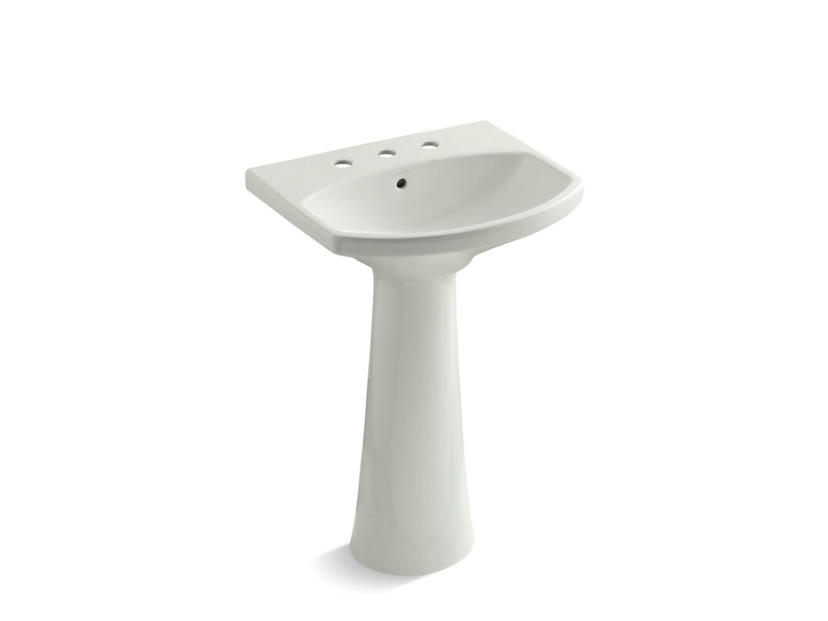 KOHLER K-2362-8 Cimarron 22-3/4" rectangular pedestal bathroom sink