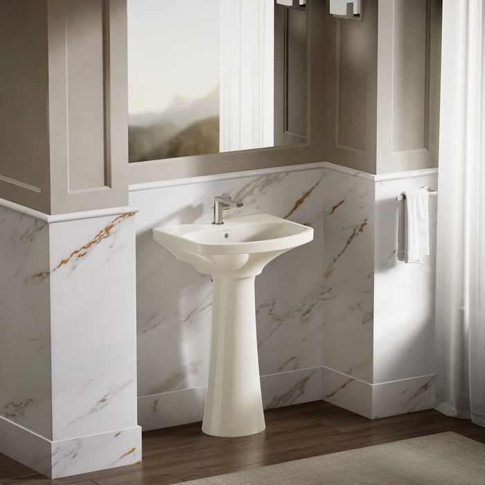 KOHLER K-2363-1 Cimarron 22-3/4" rectangular pedestal bathroom sink