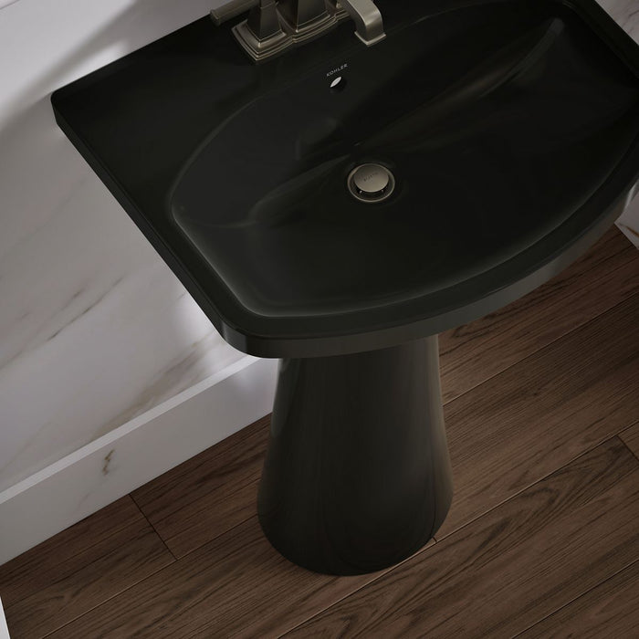 KOHLER K-2363-4 Cimarron 22-3/4" rectangular pedestal bathroom sink