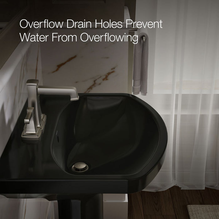 KOHLER K-2363-4 Cimarron 22-3/4" rectangular pedestal bathroom sink