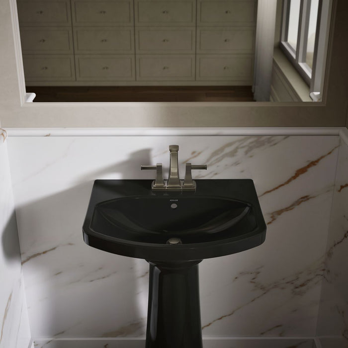 KOHLER K-2363-4 Cimarron 22-3/4" rectangular pedestal bathroom sink