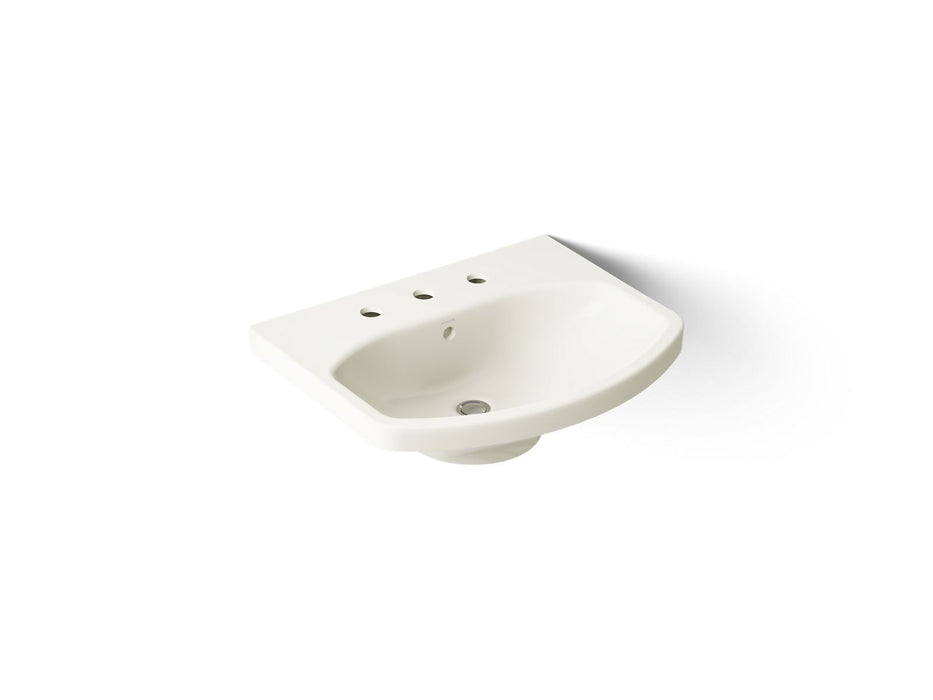 KOHLER K-2363-8 Cimarron 22-3/4" rectangular pedestal bathroom sink