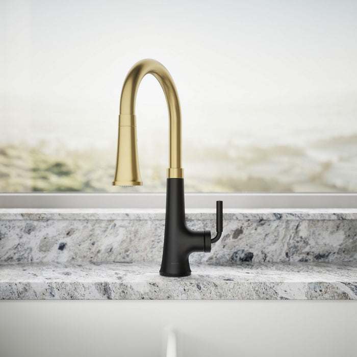 KOHLER K-23764 Tone Pull-down kitchen sink faucet with three-function sprayhead