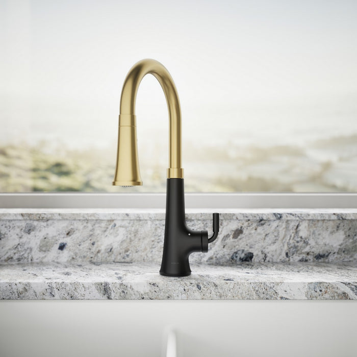 KOHLER K-23766 Tone Touchless pull-down kitchen sink faucet with three-function sprayhead