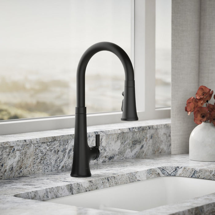 KOHLER K-23766 Tone Touchless pull-down kitchen sink faucet with three-function sprayhead