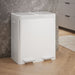 KOHLER K-23828 21.7-gallon stainless steel dual-bin step trash can, stainless steel white - view 2