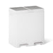 KOHLER K-23828 21.7-gallon stainless steel dual-bin step trash can, stainless steel white - view 3
