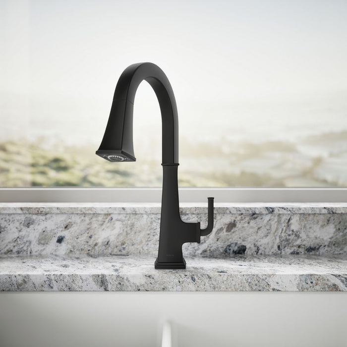 KOHLER K-23830 Riff Pull-down kitchen sink faucet with three-function sprayhead