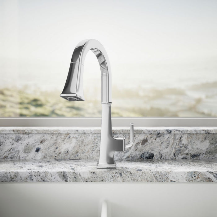 KOHLER K-23830 Riff Pull-down kitchen sink faucet with three-function sprayhead