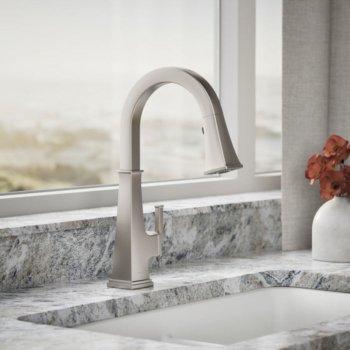 KOHLER K-23830 Riff Pull-down kitchen sink faucet with three-function sprayhead