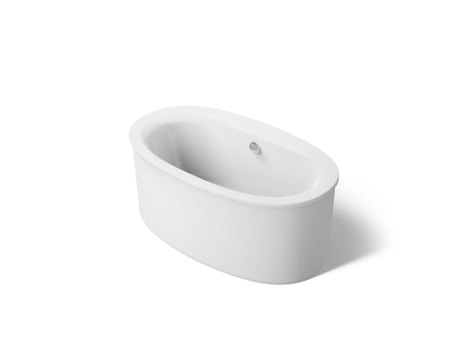 KOHLER K-24001-0 K-24001 Sunstruck 60" x 34" Freestanding Bath with Straight Shroud