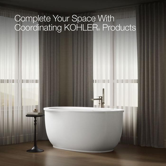 KOHLER K-24002-0 K-24002 Sunstruck 60" x 34" Freestanding Bath with Fluted Shroud, white - view 4