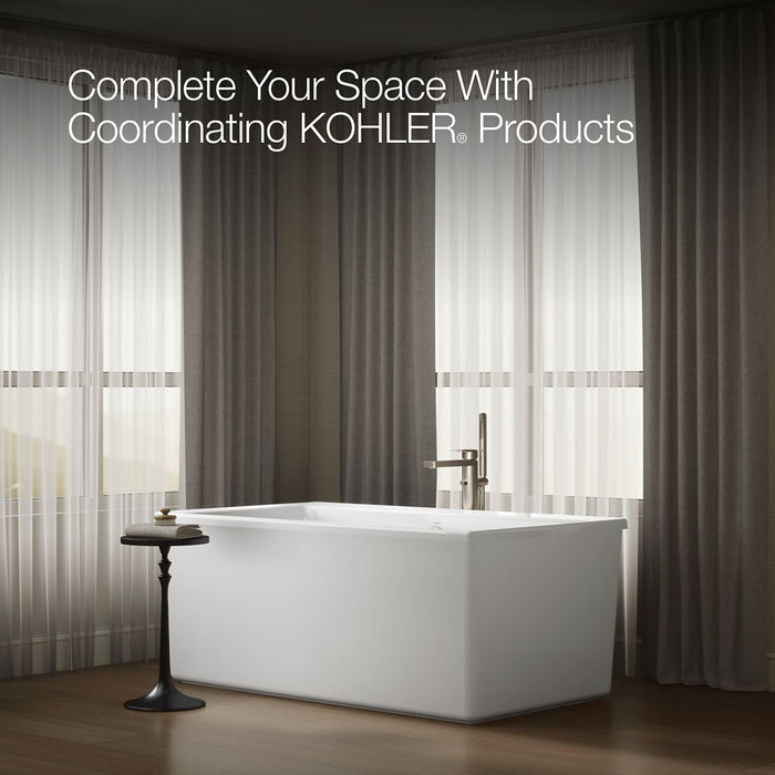 KOHLER K-24010-0 K-24010 Stargaze 60" x 34" Freestanding Bath with Straight Shroud
