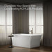 KOHLER K-24011-0 K-24011 Stargaze 60-1/4" x 34-1/4" Freestanding Bath with Fluted Shroud, white - view 4