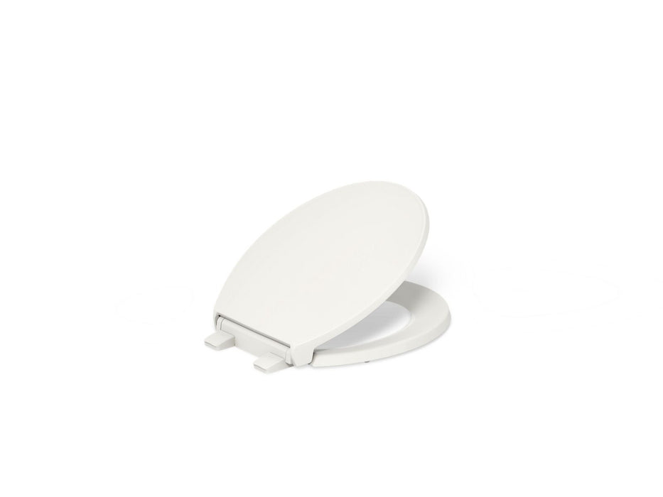 KOHLER K-24494-A Border ReadyLatch Quiet-Close round-front toilet seat with antimicrobial agent