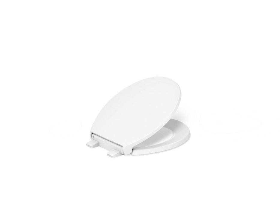KOHLER K-24494-A Border ReadyLatch Quiet-Close round-front toilet seat with antimicrobial agent
