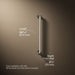 3/4 view of product with dimensions