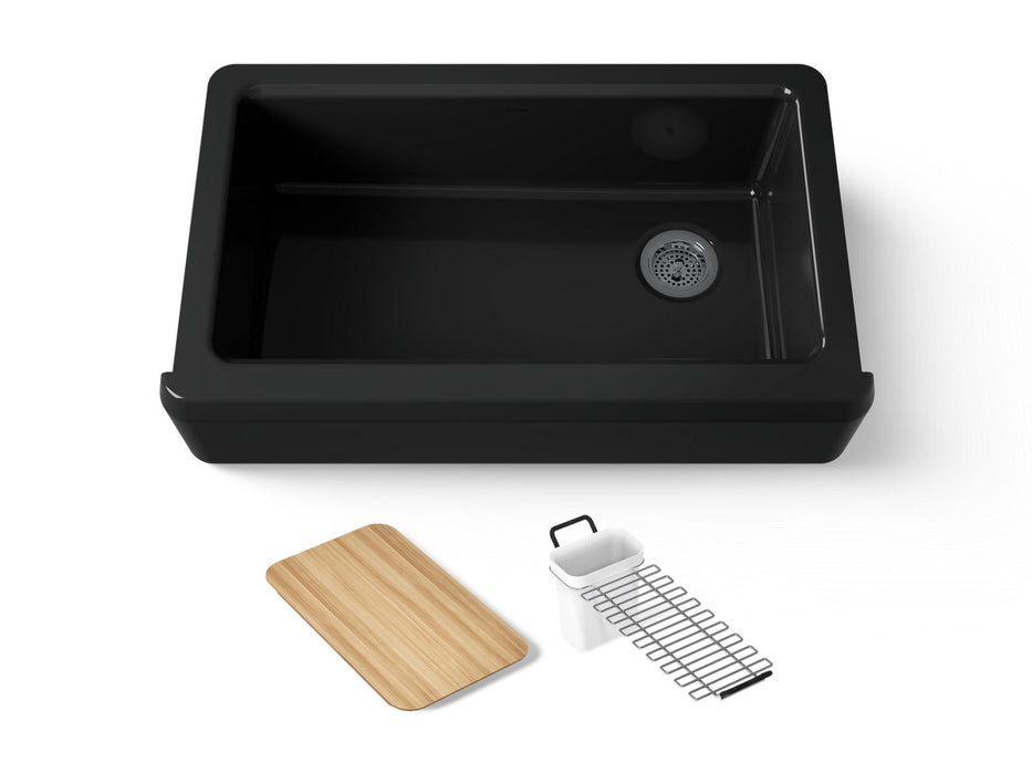 KOHLER K-24564 Riverby 35-3/4" undermount single-bowl farmhouse workstation kitchen sink