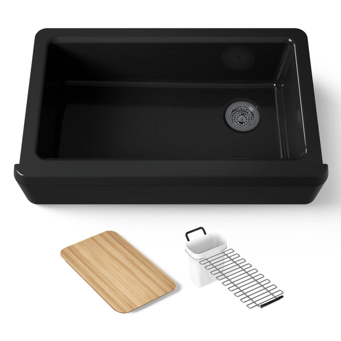 KOHLER K-24564 Riverby 35-3/4" undermount single-bowl farmhouse workstation kitchen sink