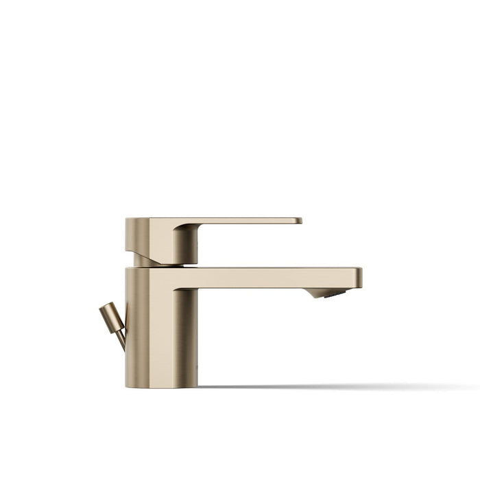 KOHLER K-24804-4N Parallel Low single-handle bathroom sink faucet, 0.5 gpm