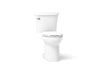 KOHLER K-25077-0 K-25077 Kingston Two-piece Elongated Toilet, 1.28 GPF, white