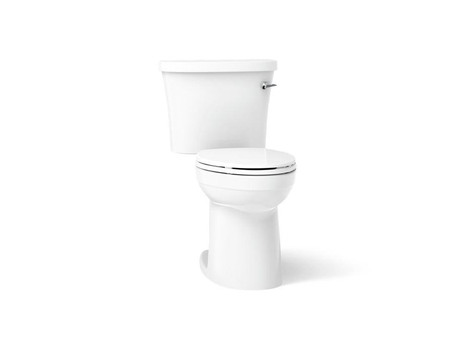 KOHLER K-25077-SSTR Kingston Two-piece elongated toilet, 1.28 gpf