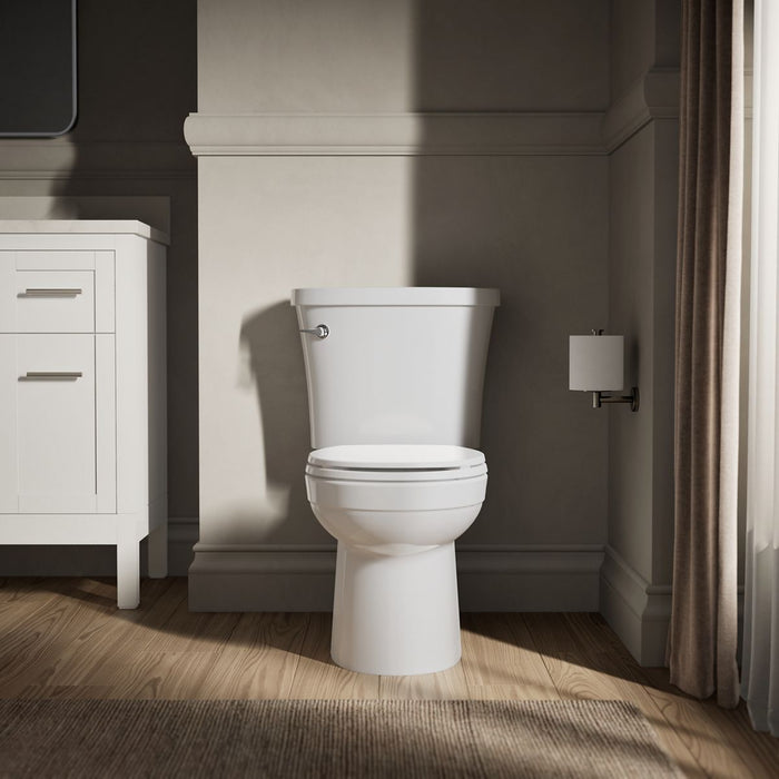 KOHLER K-25097-SS Kingston Two-piece round-front toilet, 1.28 gpf