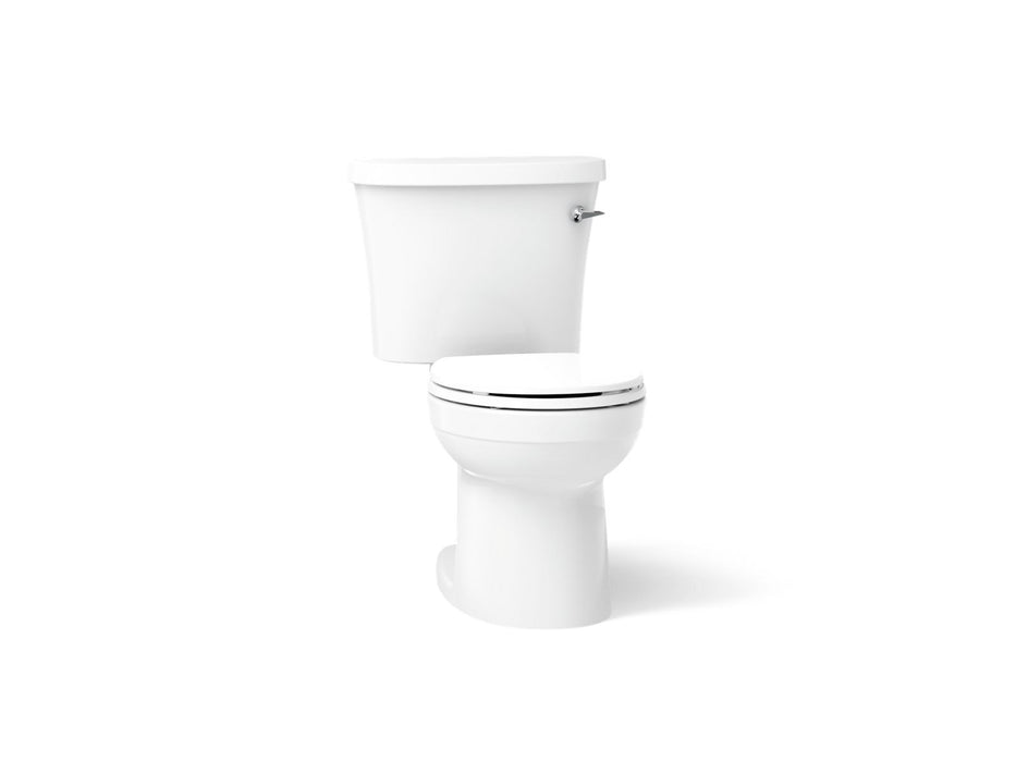 KOHLER K-25097-SSTR Kingston Two-piece round-front toilet, 1.28 gpf