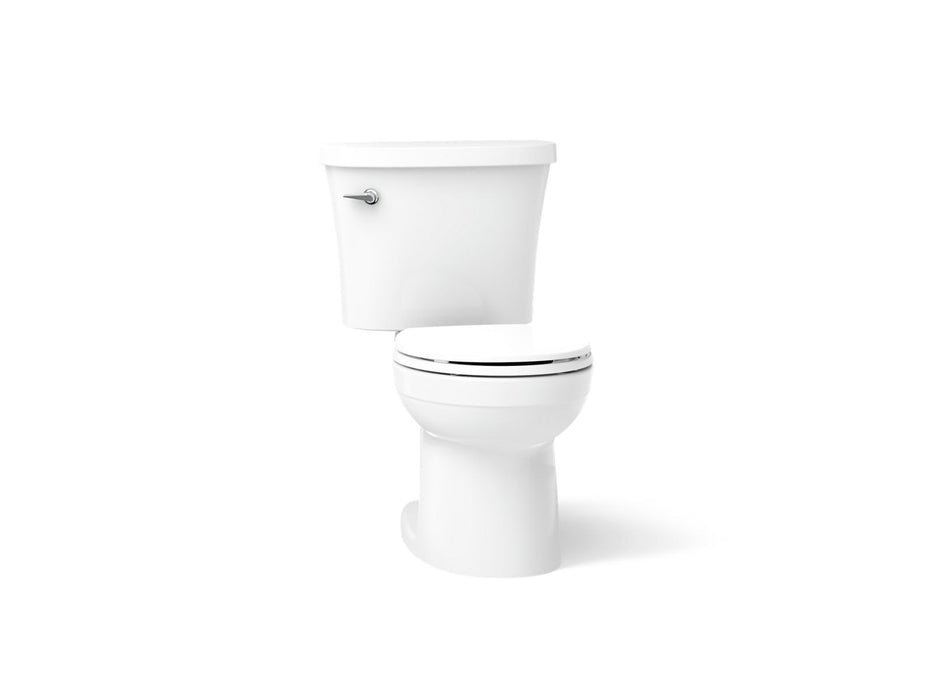 KOHLER K-25097-T Kingston Two-piece round-front toilet, 1.28 gpf