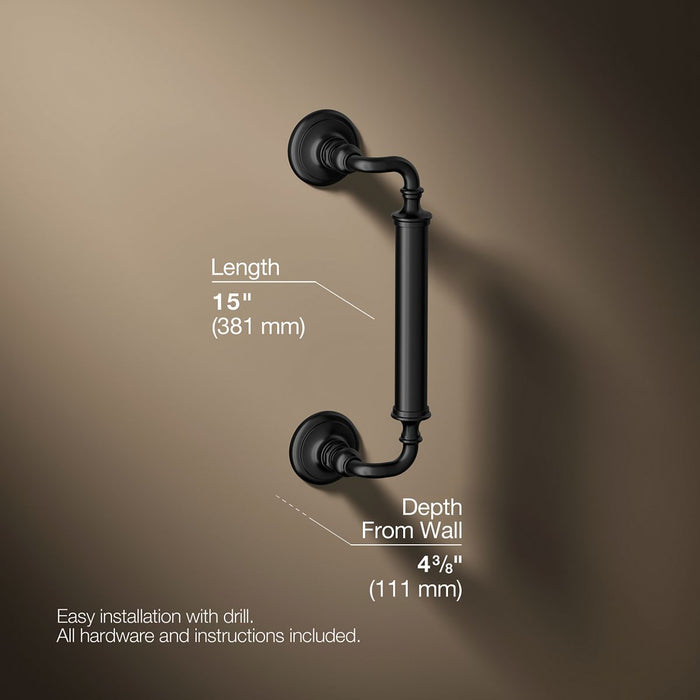 3/4 view of product with dimensions