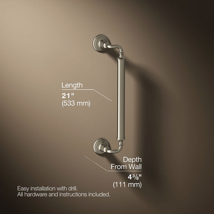3/4 view of product with dimensions
