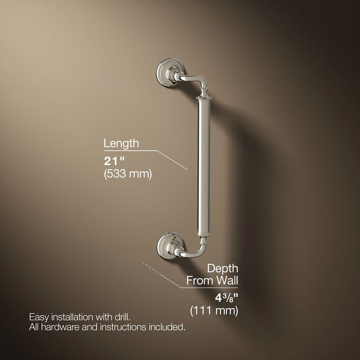 3/4 view of product with dimensions