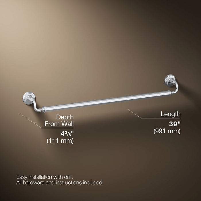 3/4 view of product with dimensions