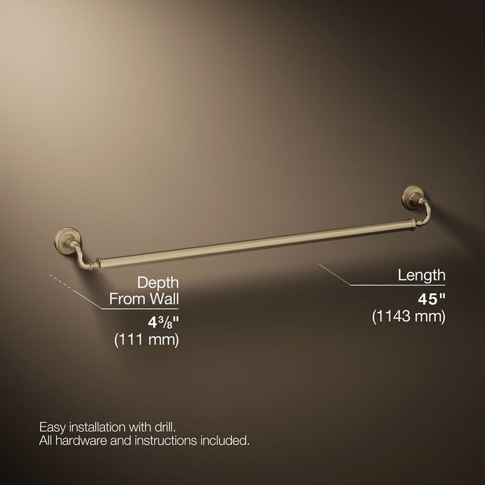3/4 view of product with dimensions