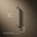 3/4 view of product with dimensions