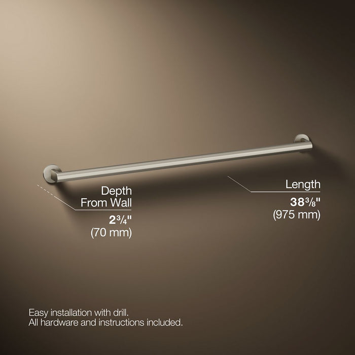 3/4 view of product with dimensions