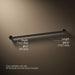 3/4 view of product with dimensions