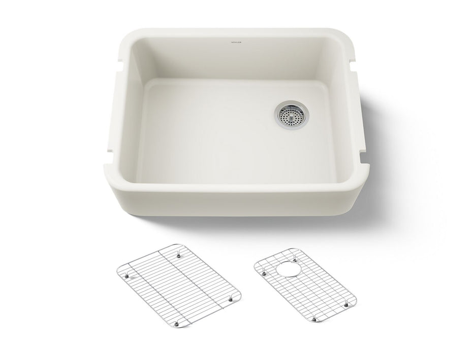 KOHLER K-25766 Ironridge 28" undermount single-bowl farmhouse kitchen sink