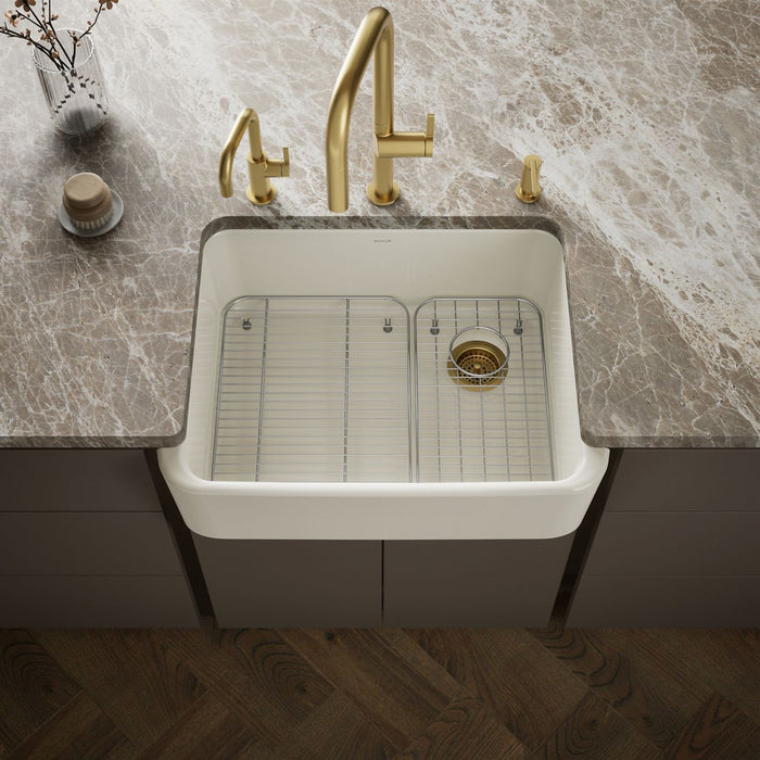 KOHLER K-25766 Ironridge 28" undermount single-bowl farmhouse kitchen sink
