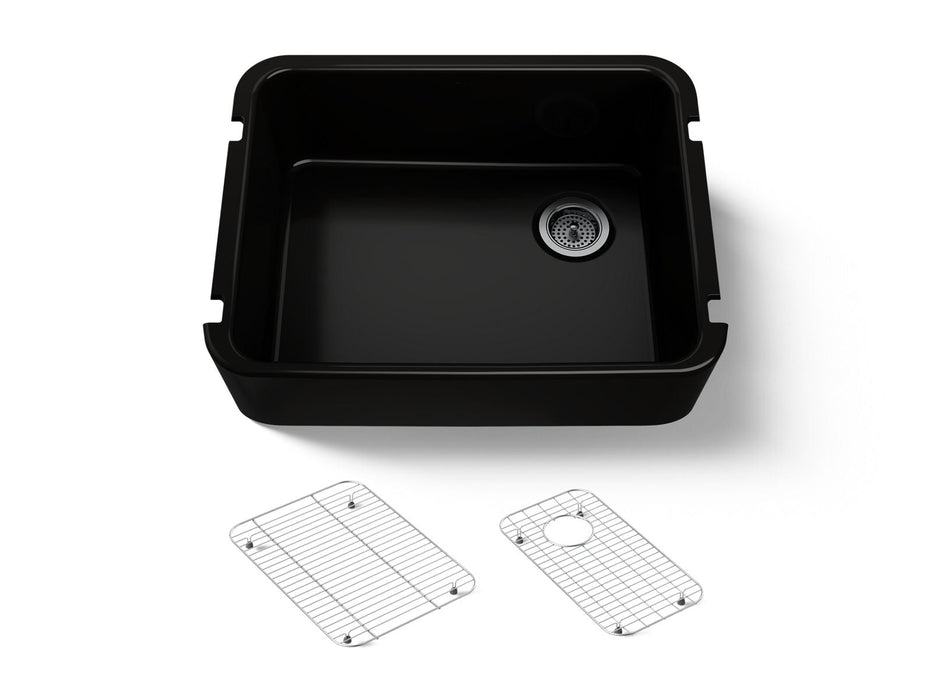 KOHLER K-25766 Ironridge 28" undermount single-bowl farmhouse kitchen sink