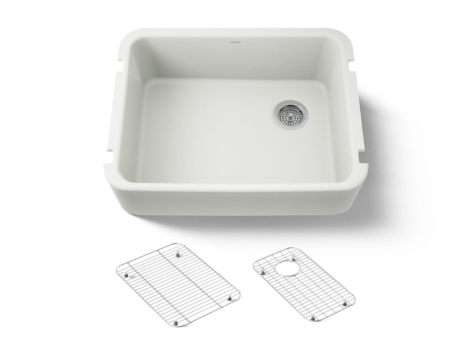 KOHLER K-25766 Ironridge 28" undermount single-bowl farmhouse kitchen sink
