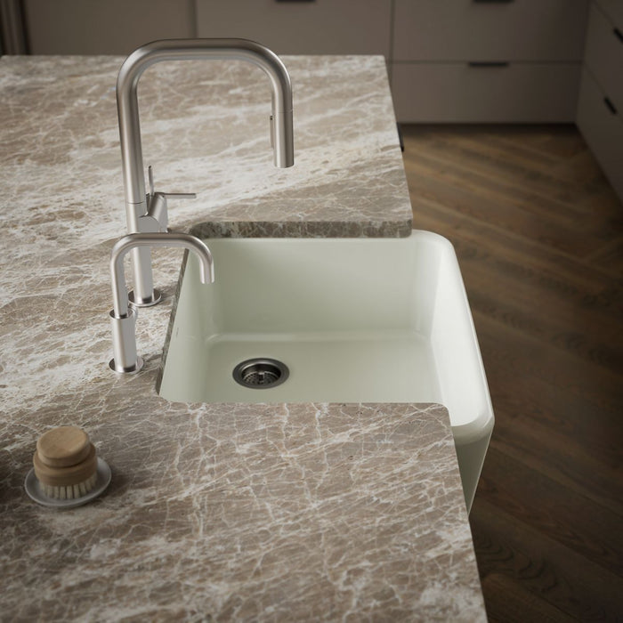 KOHLER K-25766 Ironridge 28" undermount single-bowl farmhouse kitchen sink