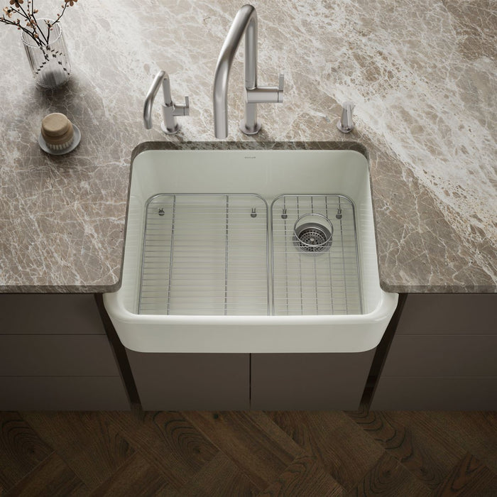 KOHLER K-25766 Ironridge 28" undermount single-bowl farmhouse kitchen sink