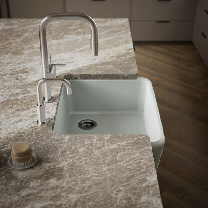 KOHLER K-25766 Ironridge 28" undermount single-bowl farmhouse kitchen sink
