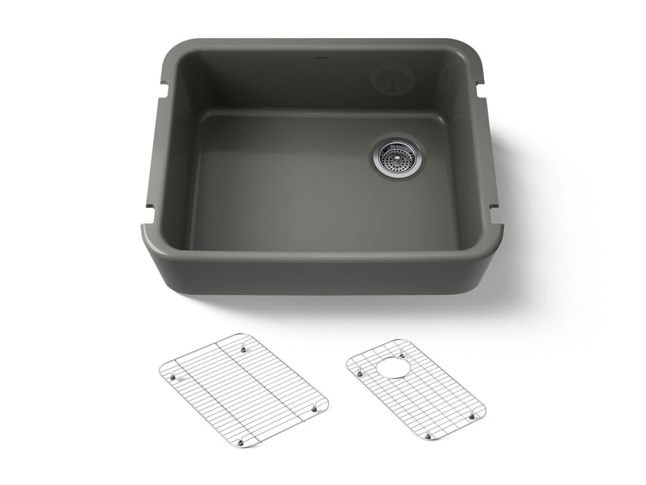 KOHLER K-25766 Ironridge 28" undermount single-bowl farmhouse kitchen sink