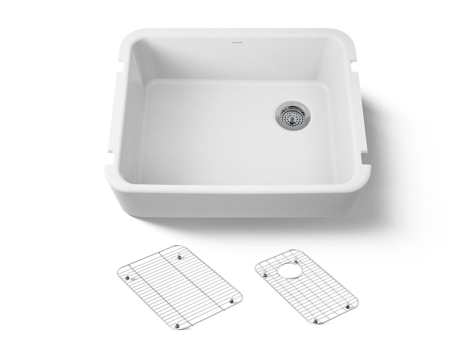 KOHLER K-25766 Ironridge 28" undermount single-bowl farmhouse kitchen sink