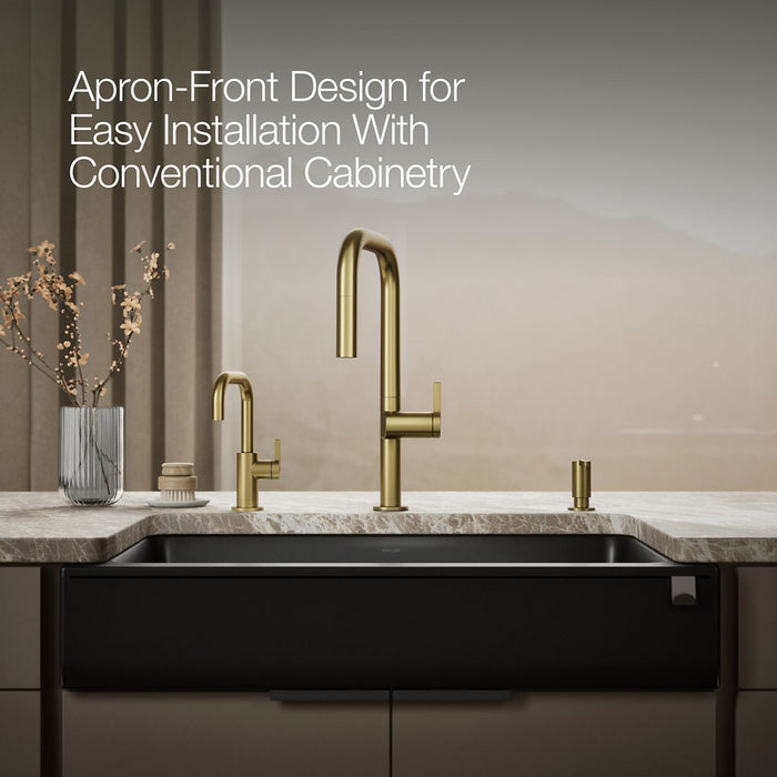 KOHLER K-25784 Cairn Undermount single-bowl farmhouse kitchen sink
