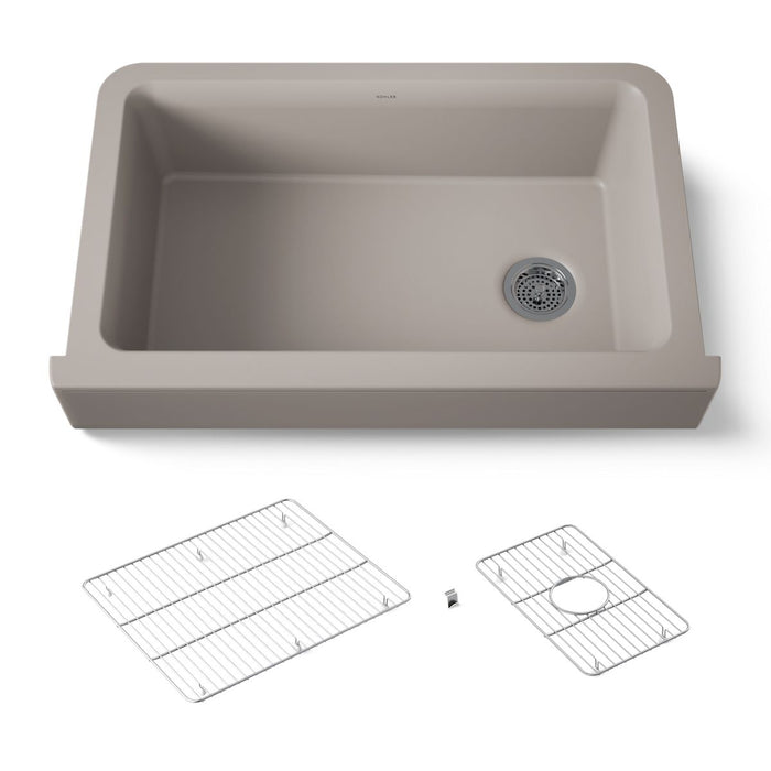 KOHLER K-25784 Cairn Undermount single-bowl farmhouse kitchen sink