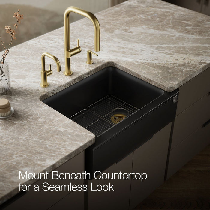 KOHLER K-25787 Cairn 29-11/16" undermount single-bowl farmhouse kitchen sink
